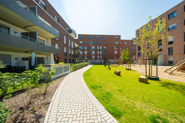 In Baumberg ist ein modernes Wohnquartier entstanden. Foto: Tim Kögler