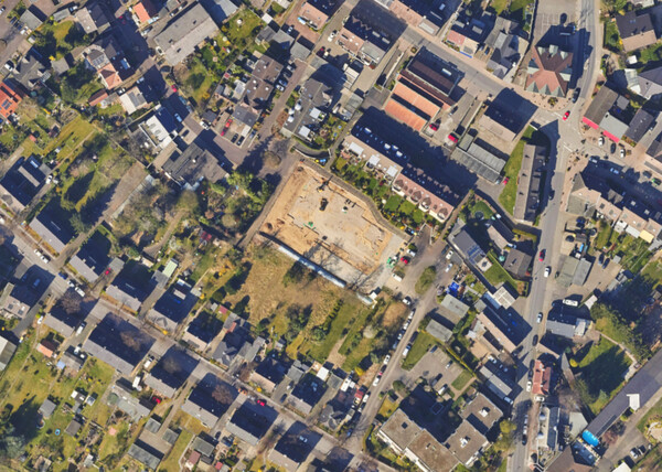 An der Straße Auf dem Maiskamp sollen 2- bis 4-Zimmer-Wohnungen entstehen. Quelle: https://kreis-mettmann.virtualcitymap.de